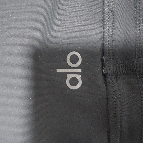 Alo yoga mesh wrapped stirrup high waist grey leggins size extra small - Picture 12 of 14